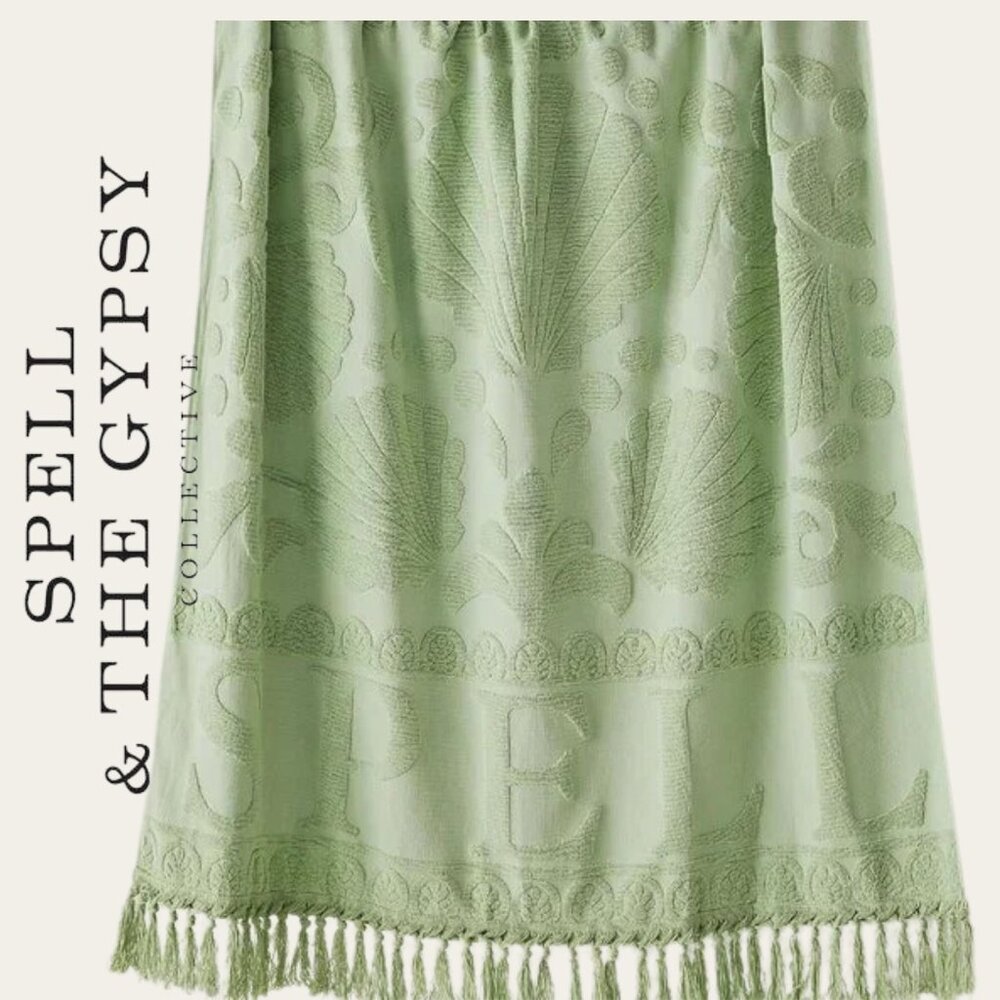 NWT Spell Seashell Beach Towel in Pistachio